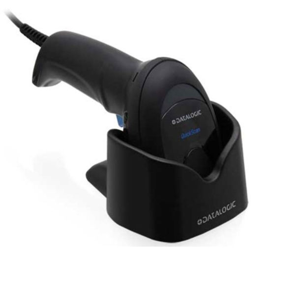 Picture of Datalogic QD-2500 2D barcode scanner with stand